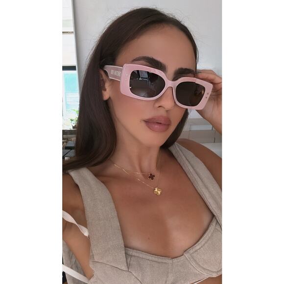 NEW Dior Pacific S1U Logo Sunglasses in Mauve Powder Pink - Picture 2 of 10